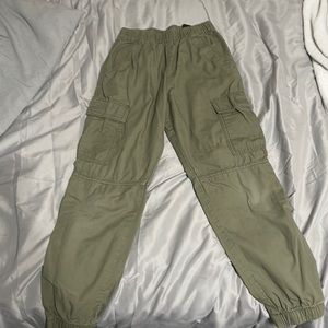 I am selling these navy green cargos from h&m.
